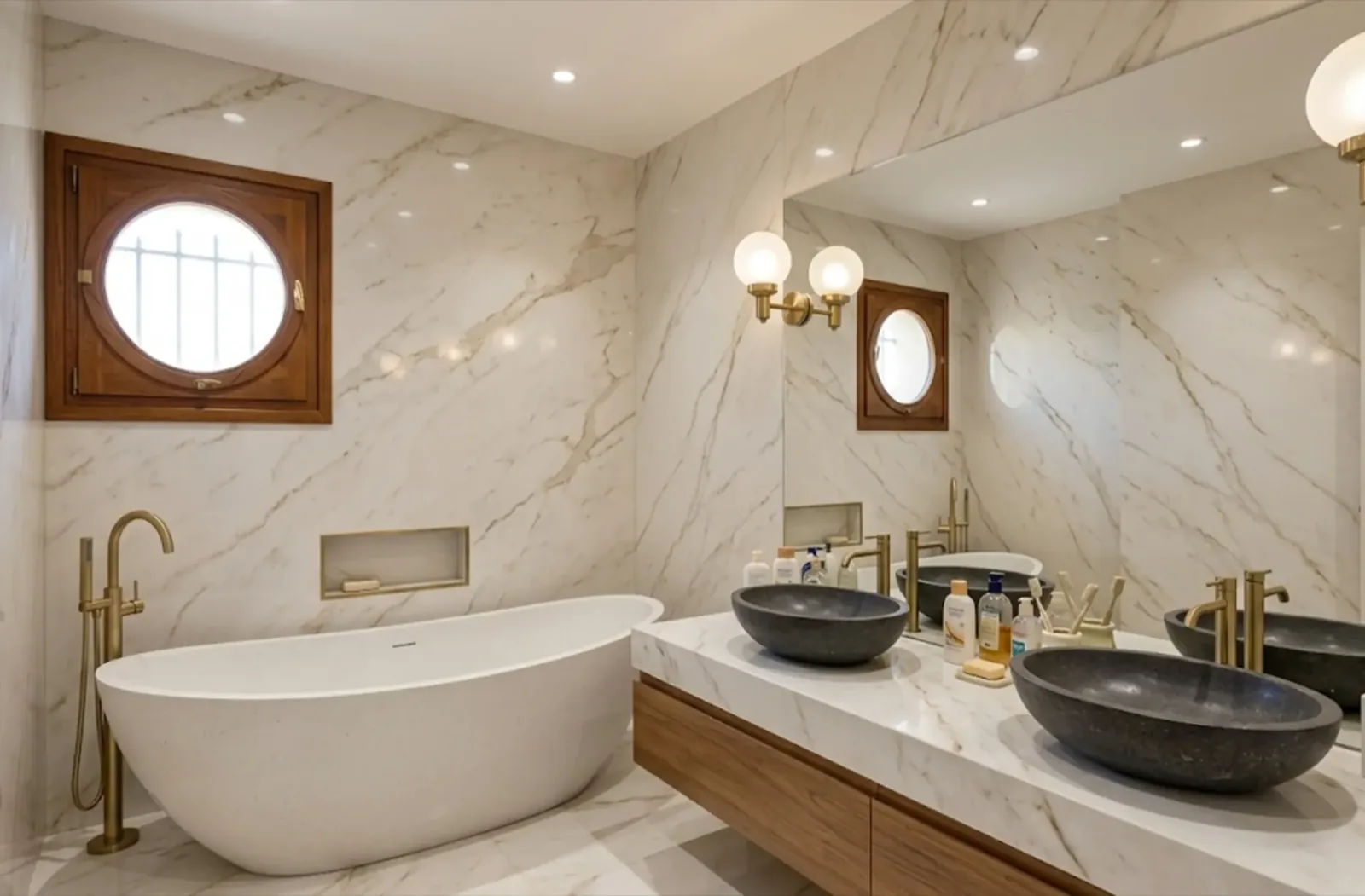 Salle de bain haut de gamme rénovée par RNM Amiens à Amiens